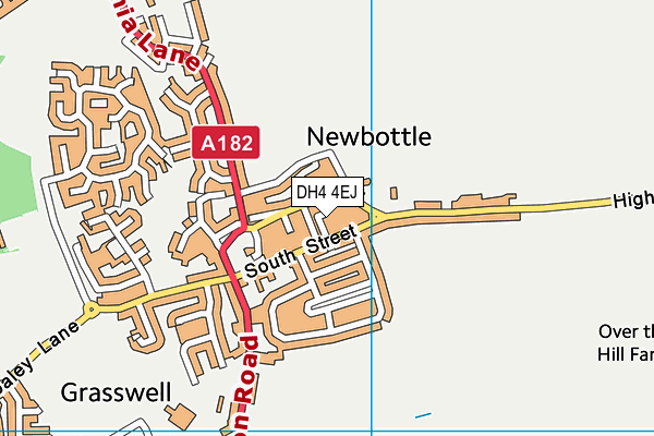 DH4 4EJ map - OS VectorMap District (Ordnance Survey)