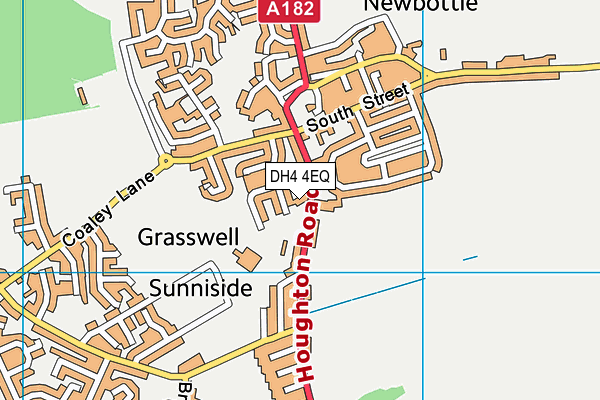 DH4 4EQ map - OS VectorMap District (Ordnance Survey)