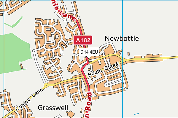 DH4 4EU map - OS VectorMap District (Ordnance Survey)