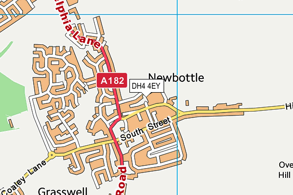 DH4 4EY map - OS VectorMap District (Ordnance Survey)