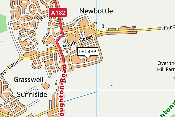 DH4 4HP map - OS VectorMap District (Ordnance Survey)