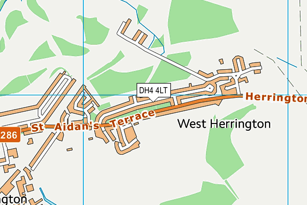 DH4 4LT map - OS VectorMap District (Ordnance Survey)