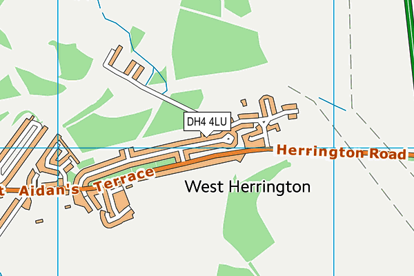 DH4 4LU map - OS VectorMap District (Ordnance Survey)