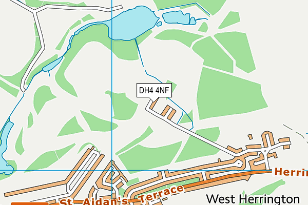 DH4 4NF map - OS VectorMap District (Ordnance Survey)