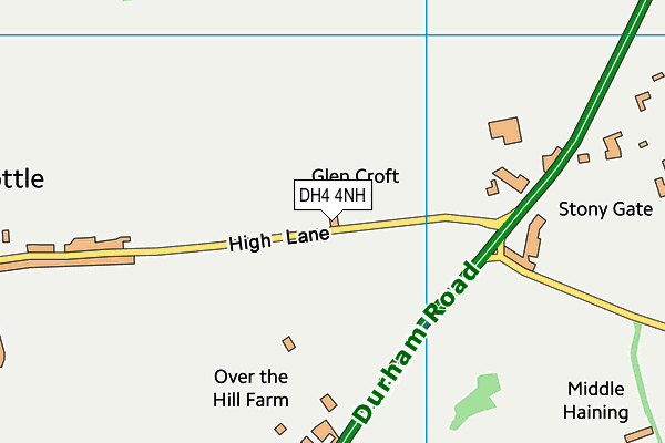 DH4 4NH map - OS VectorMap District (Ordnance Survey)