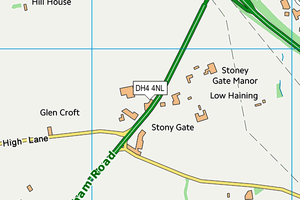 DH4 4NL map - OS VectorMap District (Ordnance Survey)