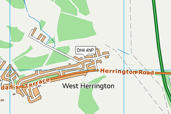 DH4 4NP map - OS VectorMap District (Ordnance Survey)