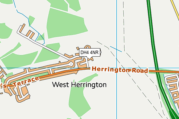 DH4 4NR map - OS VectorMap District (Ordnance Survey)