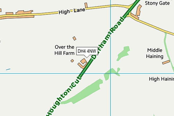 DH4 4NW map - OS VectorMap District (Ordnance Survey)