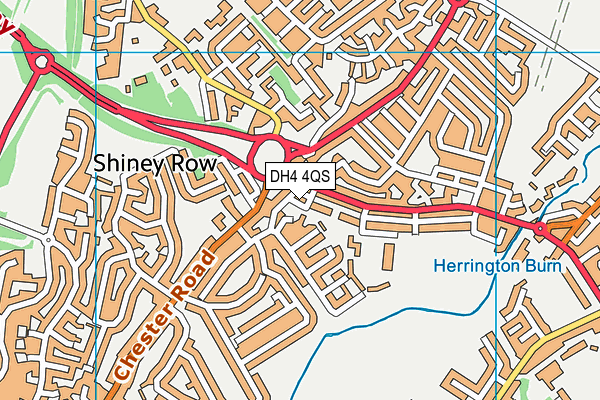 DH4 4QS map - OS VectorMap District (Ordnance Survey)