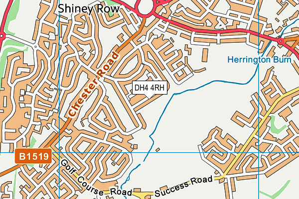 DH4 4RH map - OS VectorMap District (Ordnance Survey)