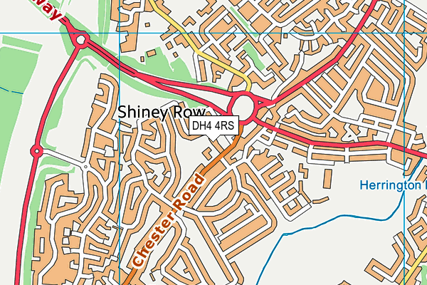 DH4 4RS map - OS VectorMap District (Ordnance Survey)