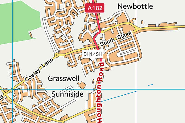 DH4 4SH map - OS VectorMap District (Ordnance Survey)