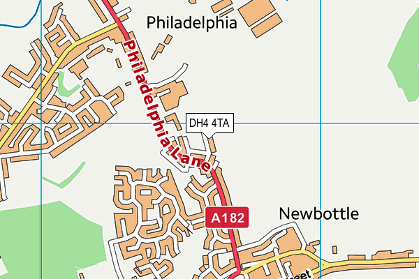 DH4 4TA map - OS VectorMap District (Ordnance Survey)