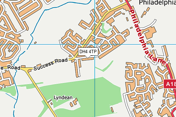 DH4 4TP map - OS VectorMap District (Ordnance Survey)