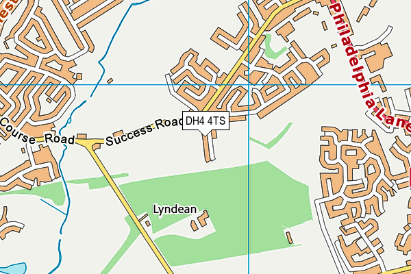 DH4 4TS map - OS VectorMap District (Ordnance Survey)