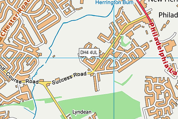 DH4 4UL map - OS VectorMap District (Ordnance Survey)