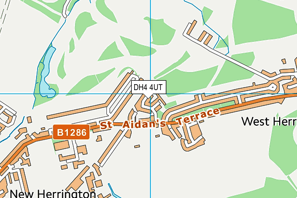 DH4 4UT map - OS VectorMap District (Ordnance Survey)