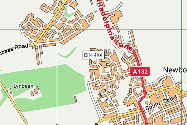 DH4 4XX map - OS VectorMap District (Ordnance Survey)