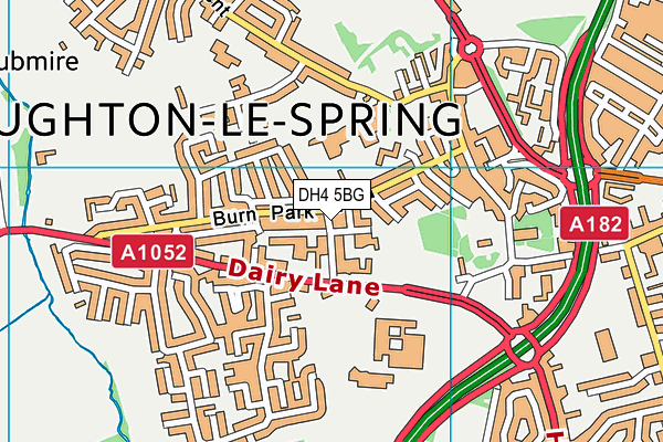 DH4 5BG map - OS VectorMap District (Ordnance Survey)