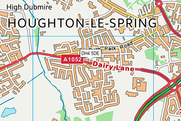 DH4 5DE map - OS VectorMap District (Ordnance Survey)