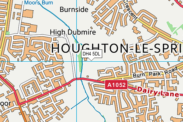 DH4 5DL map - OS VectorMap District (Ordnance Survey)