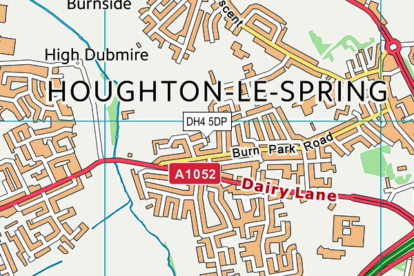 DH4 5DP map - OS VectorMap District (Ordnance Survey)