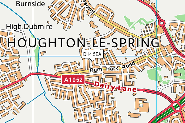 DH4 5EA map - OS VectorMap District (Ordnance Survey)