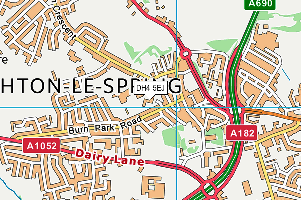 DH4 5EJ map - OS VectorMap District (Ordnance Survey)