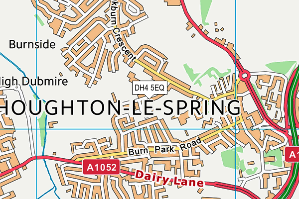 Leyburn Grove map (DH4 5EQ) - OS VectorMap District (Ordnance Survey)