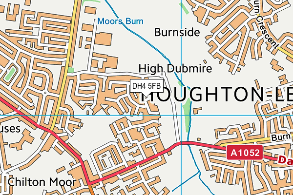 DH4 5FB map - OS VectorMap District (Ordnance Survey)