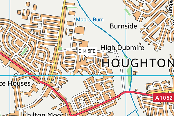 DH4 5FE map - OS VectorMap District (Ordnance Survey)