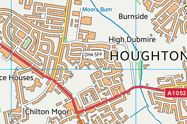 DH4 5FF map - OS VectorMap District (Ordnance Survey)