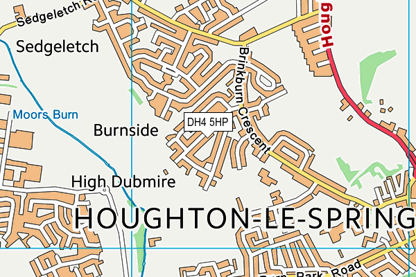 DH4 5HP map - OS VectorMap District (Ordnance Survey)