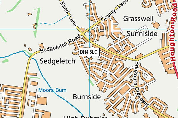 DH4 5LQ map - OS VectorMap District (Ordnance Survey)