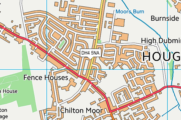 DH4 5NA map - OS VectorMap District (Ordnance Survey)
