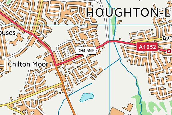 DH4 5NP map - OS VectorMap District (Ordnance Survey)