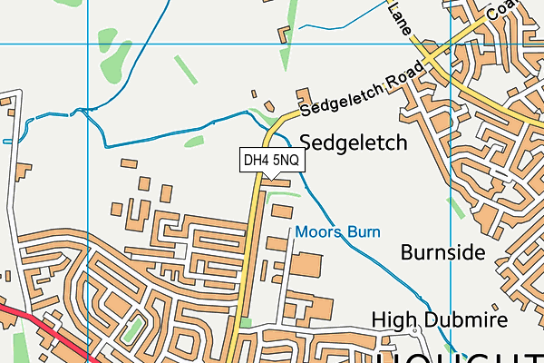 DH4 5NQ map - OS VectorMap District (Ordnance Survey)