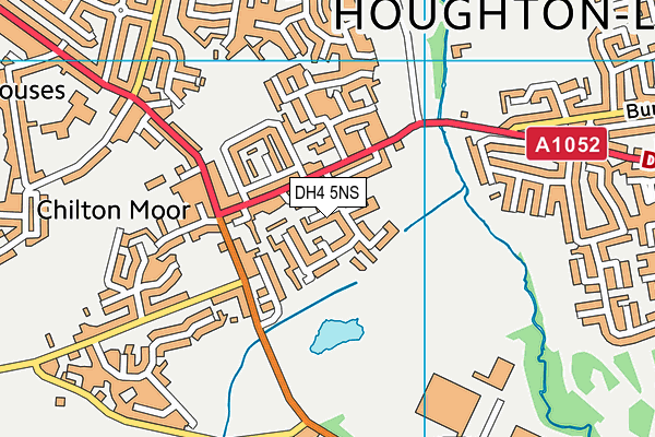 DH4 5NS map - OS VectorMap District (Ordnance Survey)