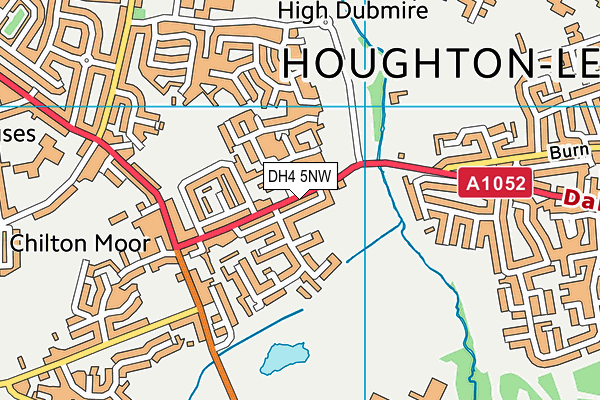 DH4 5NW map - OS VectorMap District (Ordnance Survey)