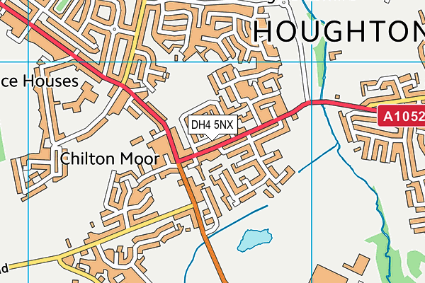 DH4 5NX map - OS VectorMap District (Ordnance Survey)