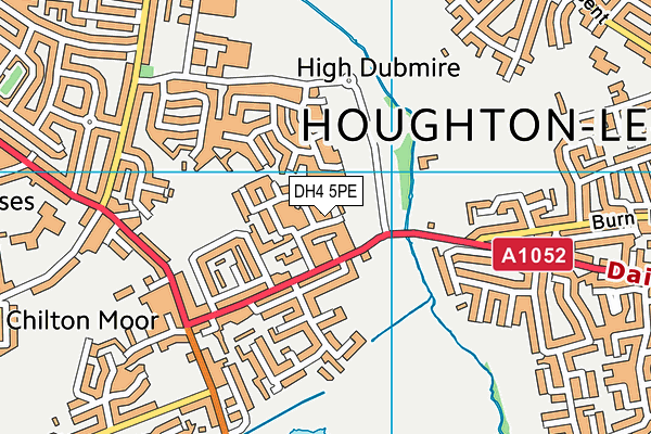 DH4 5PE map - OS VectorMap District (Ordnance Survey)