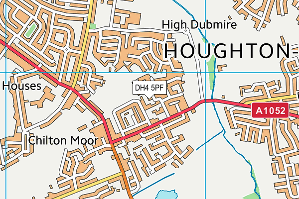 DH4 5PF map - OS VectorMap District (Ordnance Survey)