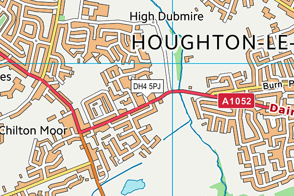 DH4 5PJ map - OS VectorMap District (Ordnance Survey)