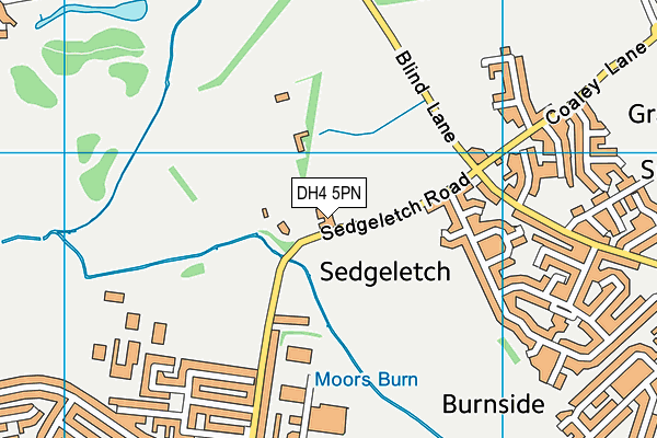 DH4 5PN map - OS VectorMap District (Ordnance Survey)