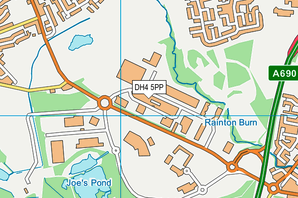 DH4 5PP map - OS VectorMap District (Ordnance Survey)