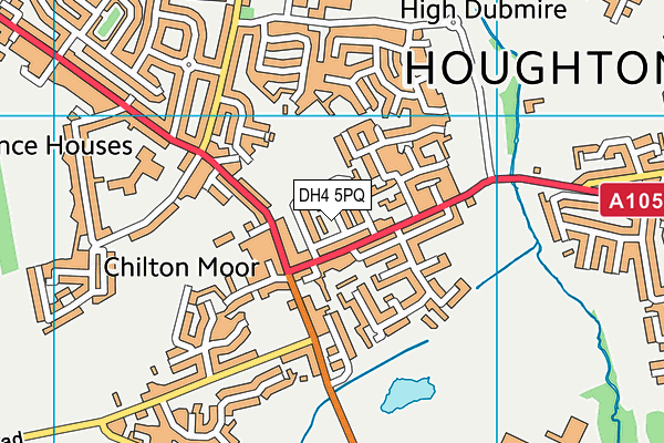 DH4 5PQ map - OS VectorMap District (Ordnance Survey)