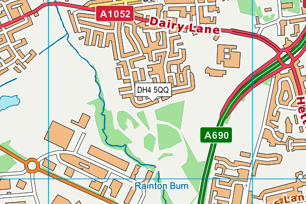 DH4 5QQ map - OS VectorMap District (Ordnance Survey)