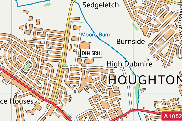 DH4 5RH map - OS VectorMap District (Ordnance Survey)