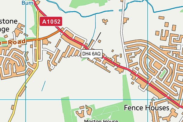 DH4 6AQ map - OS VectorMap District (Ordnance Survey)